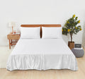 Tache Satin Bright White Lustrous Sweet Victorian Tailored Platform 14" Bed Skirt Dust Ruffle (MZ002)