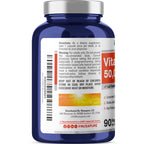 NusaPure Vitamin D3 50,000 IU 90 Vegetarian Capsules (Non-GMO)