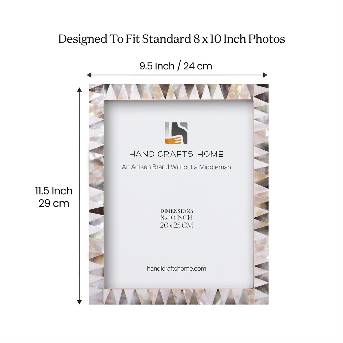 Picture Frame Pearlescent Ivory Collection Mother of Pearl Ivory – 3 Sizes