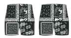 Women's High-Waisted Seamless Front Compression Training Shorts | Pew Pew Paisley