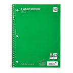 4 Pack College Rule 1 Subject Notebooks 8x10.5 (70 Sheets)