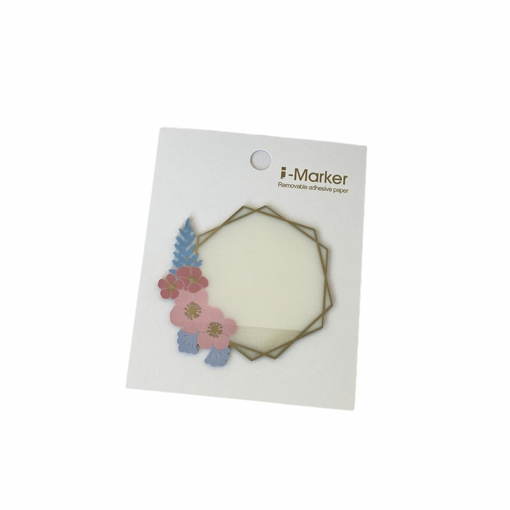Floral Transparent Memo Sticky Notes Notepad