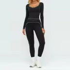 Women's Yoga Set 2 Piece Tracksuit Long Sleeve Sportswear