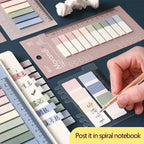 Sticky Notes Stationery Set 200 Sheets Stationery Posted for books it Memo Pad Bookmark Adhesive Notepad Sticky tabs