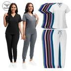Niaahinn Unisex Breathable Jogger Scrub Set