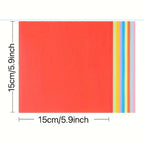 10 Color Cardstock Paper Pack | 100 Sheets for Origami, Crafts and Sewing