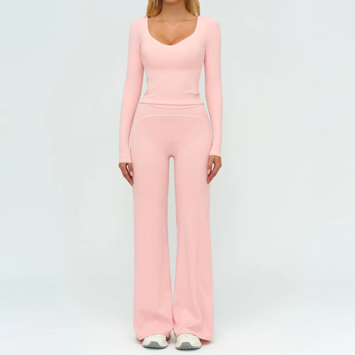 Women's Yoga Set 2 Piece Tracksuit Long Sleeve Sportswear