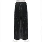 Y2K High Waist Baggy Wide Leg Sweatpants Women