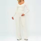 Women's Yoga Set 2 Piece Tracksuit Long Sleeve Sportswear
