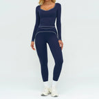 Women's Yoga Set 2 Piece Tracksuit Long Sleeve Sportswear