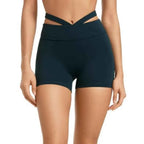 INGIA Womens 4 High Waist No-Seam Biker Shorts