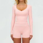 Women's Yoga Set 2 Piece Tracksuit Long Sleeve Sportswear