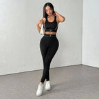 Women 2-Piece Yoga Set Bra & High Waist Leggings