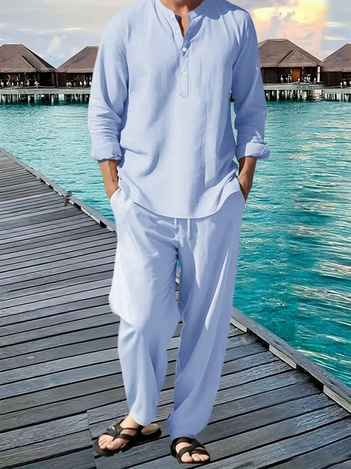 BreezeFit Men's Summer Suit: Vibrant, Durable, Fast Ship