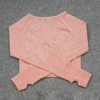 Women’s Long Sleeve Crop Gym Yoga Top