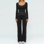 Women's Yoga Set 2 Piece Tracksuit Long Sleeve Sportswear
