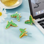4PCS Metal Butterfly Binder Clips Bill Binder Clip Foldback Notes Letter File Paper Clip Binding Securing Clip Office Stationery