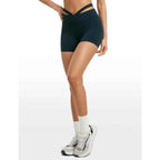 INGIA Womens 4 High Waist No-Seam Biker Shorts