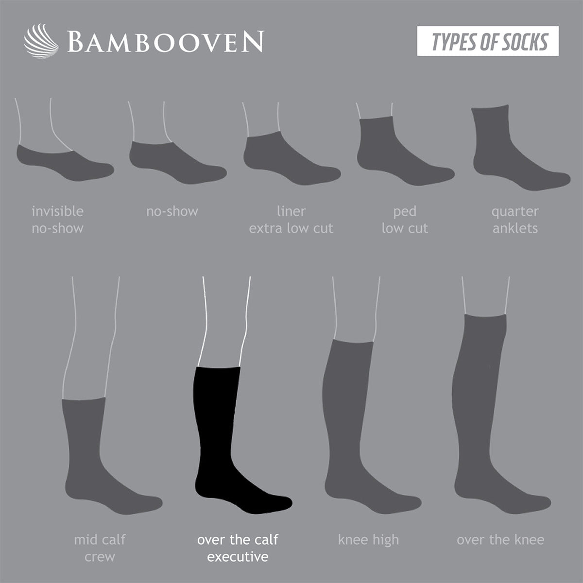 Men’s Bamboo Dress Socks 6-Pack, Black, Charcoal & Navy