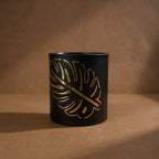 Vibhsa Leaf Votive Candle Holder | 4.4", Laser-Cut, Rustic Finish