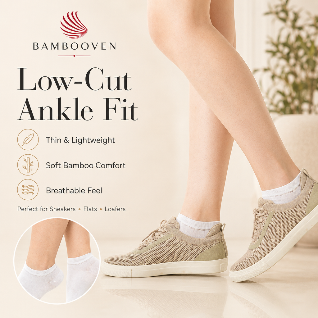 Women’s Bamboo Ankle Socks 12-Pack, Deep Tones