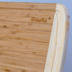 Large Wood Cutting Board for Kitchen 14x11 inch - Bamboo Chopping Board with Juice Groove - Wooden Serving Tray