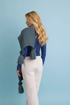 Knit Pom Pom Scarf