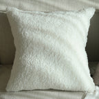 18"x18" Teddy Faux Fluffy Solid Color FULL set of Throw Pillow (With  Insert)