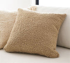 18"x18" Teddy Faux Fluffy Solid Color FULL set of Throw Pillow (With  Insert)