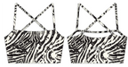 Cross Back Sports Bra | Zebra Ops