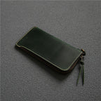 Wallet Top Layer Leather Belt Zipper Wallet