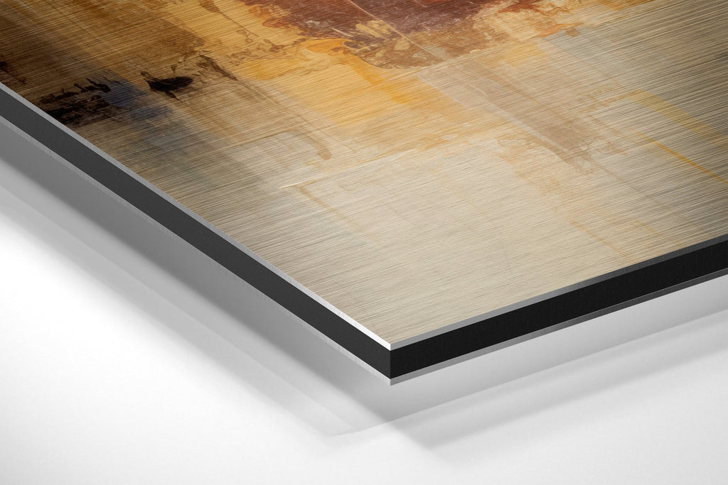 Beach Walk Brushed Aluminum Dibond Wall Art