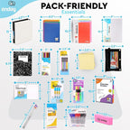 Back to School Supplies High School and College, Premium Quality Kids School Supplies Kit, High School Supplies for Girls and Boys, 79 Pieces - by Enday