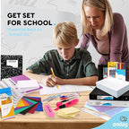 Back to School Supplies High School and College, Premium Quality Kids School Supplies Kit, High School Supplies for Girls and Boys, 79 Pieces - by Enday