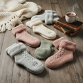 ANTSNAG Womens Slipper Socks Fuzzy Fluffy Cabin Cozy Winter Thick Warm Comfy Fleece Soft Grips Christmas Socks