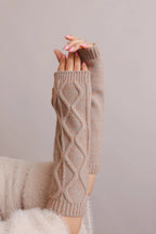 Aran Knit Arm Warmers