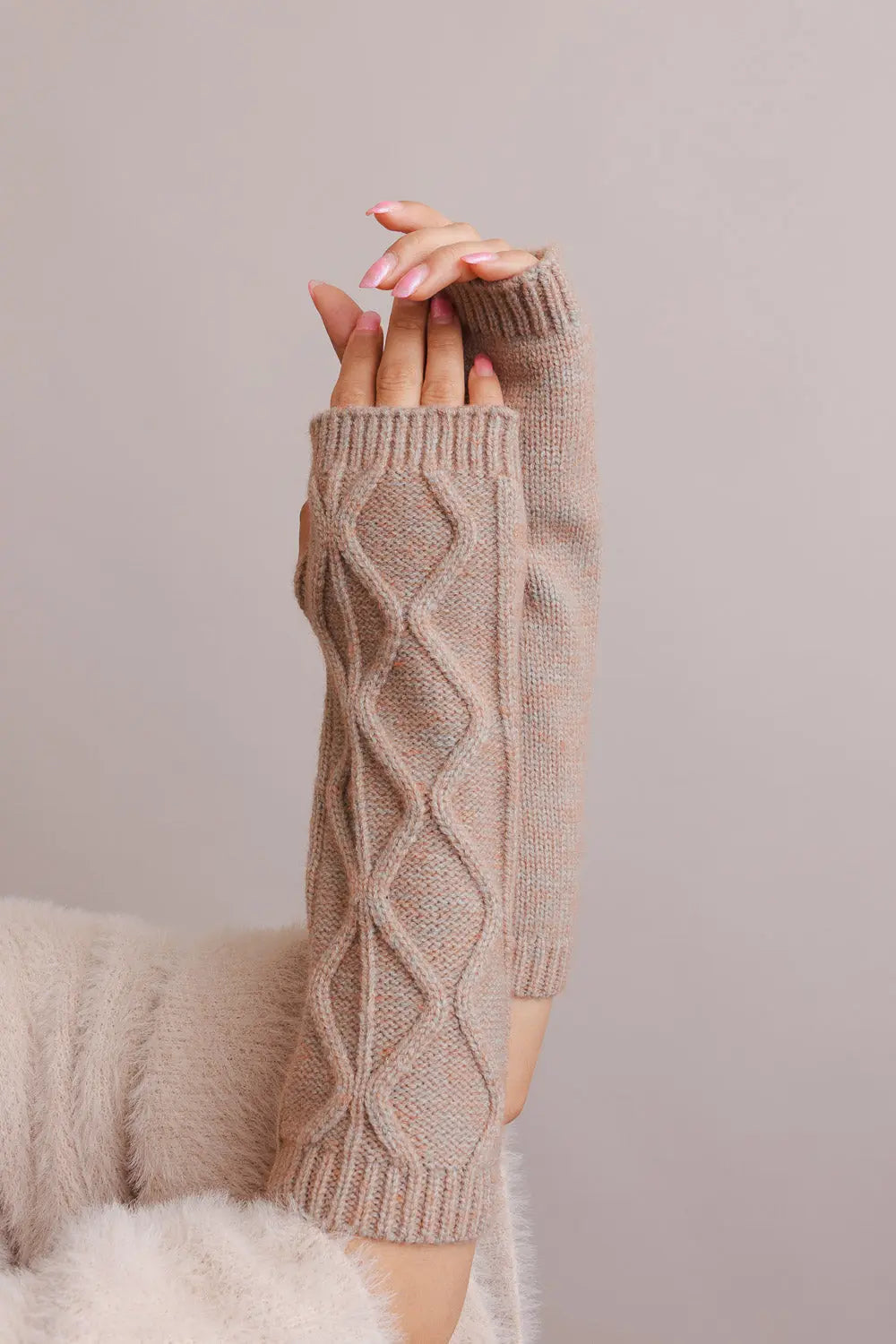 Aran Knit Arm Warmers
