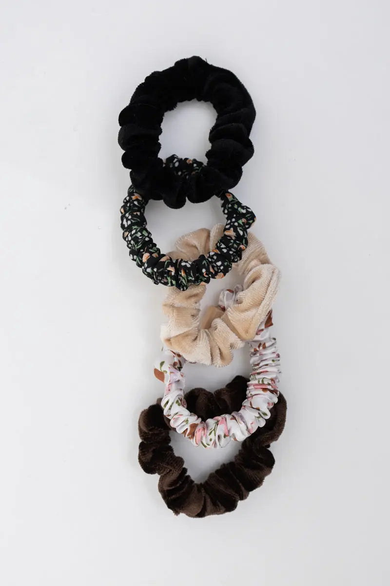 Autumn Floral Scrunchies – Assorted Designs