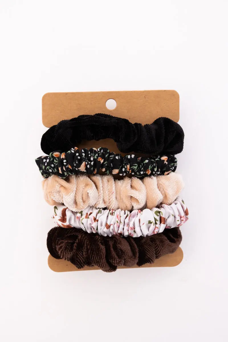 Autumn Floral Scrunchies – Assorted Designs