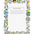 Back to School Graph Paper Notebook: (Large, 8.5"x11") 100 Pages, 4 Squares per Inch, Math and Science Graph Paper Composition Notebook for Students - Paperback