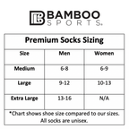 Premium Bamboo Rayon Quarter High Crew Socks - 3 Pair and 6 Pair Packs Available