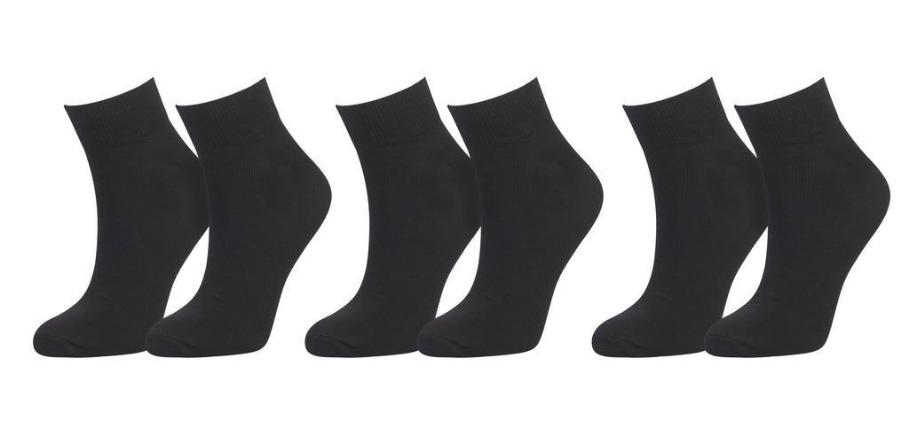 tittimitti® Women's 98% Organic Cotton Ankle Socks 3-Pack – Soft & Breathable