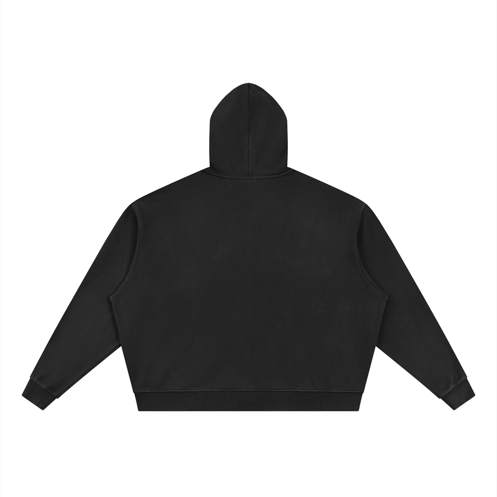 Loki & Ivy Unisex Vintage Wash Full Zip Boxy Hoodie