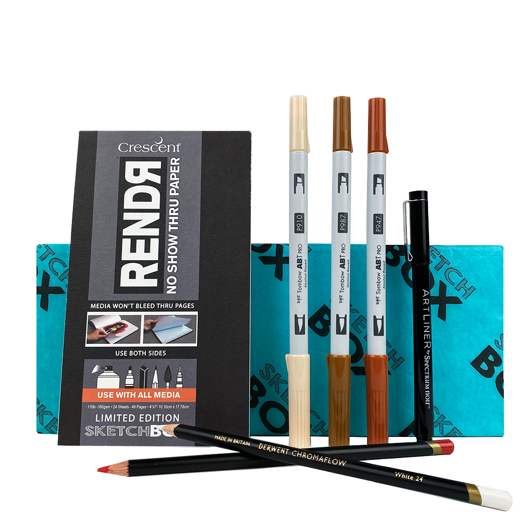 Illustration Marker and Pencil Basic Box