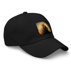 Golden lion embroidered dad hat – alternate view 4