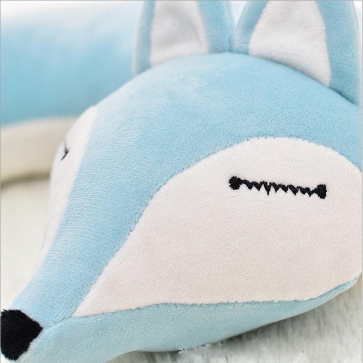 Cute Fox Animal Cotton Plush U Shape Neck Pillow Travel Car Home Pillow Nap Animal Pillow Health Care with Eye Mask Cute Fox U Shaped Neck Pillow for Car Airplane Traveling ,Animal Plush Stuffed Travel Pillow Travel Pillows Cartoon Planes Fox Animal