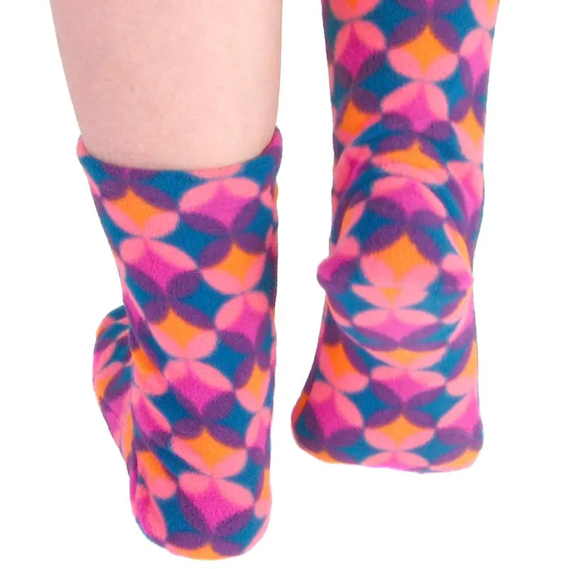 Polar Feet Fleece Socks - Art Deco