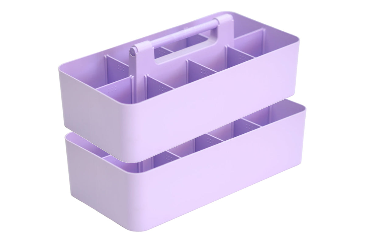 Enjoy Organizer - 2 PACK Plastic Portable Caddy DIY 8 Compartment Made In USA