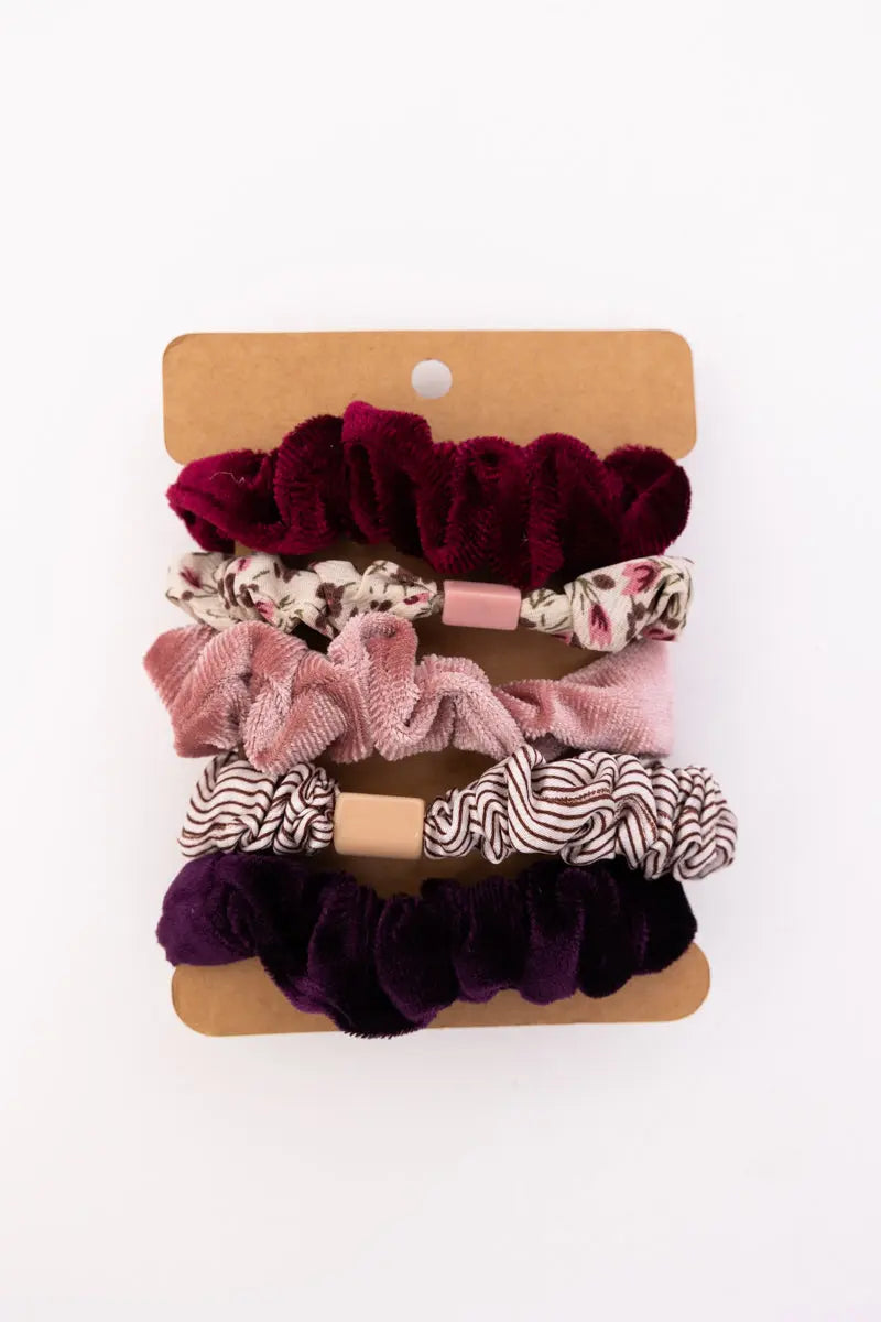 Autumn Floral Scrunchies – Assorted Designs
