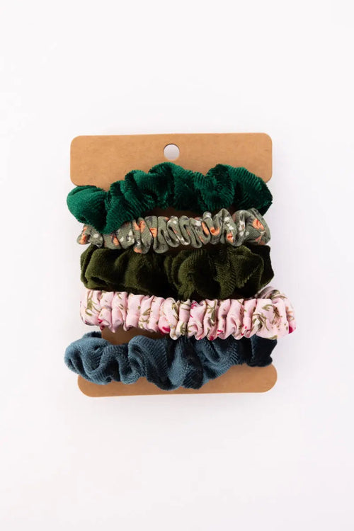 Autumn Floral Scrunchies – Assorted Designs